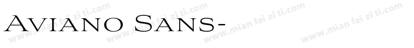 Aviano Sans字体转换